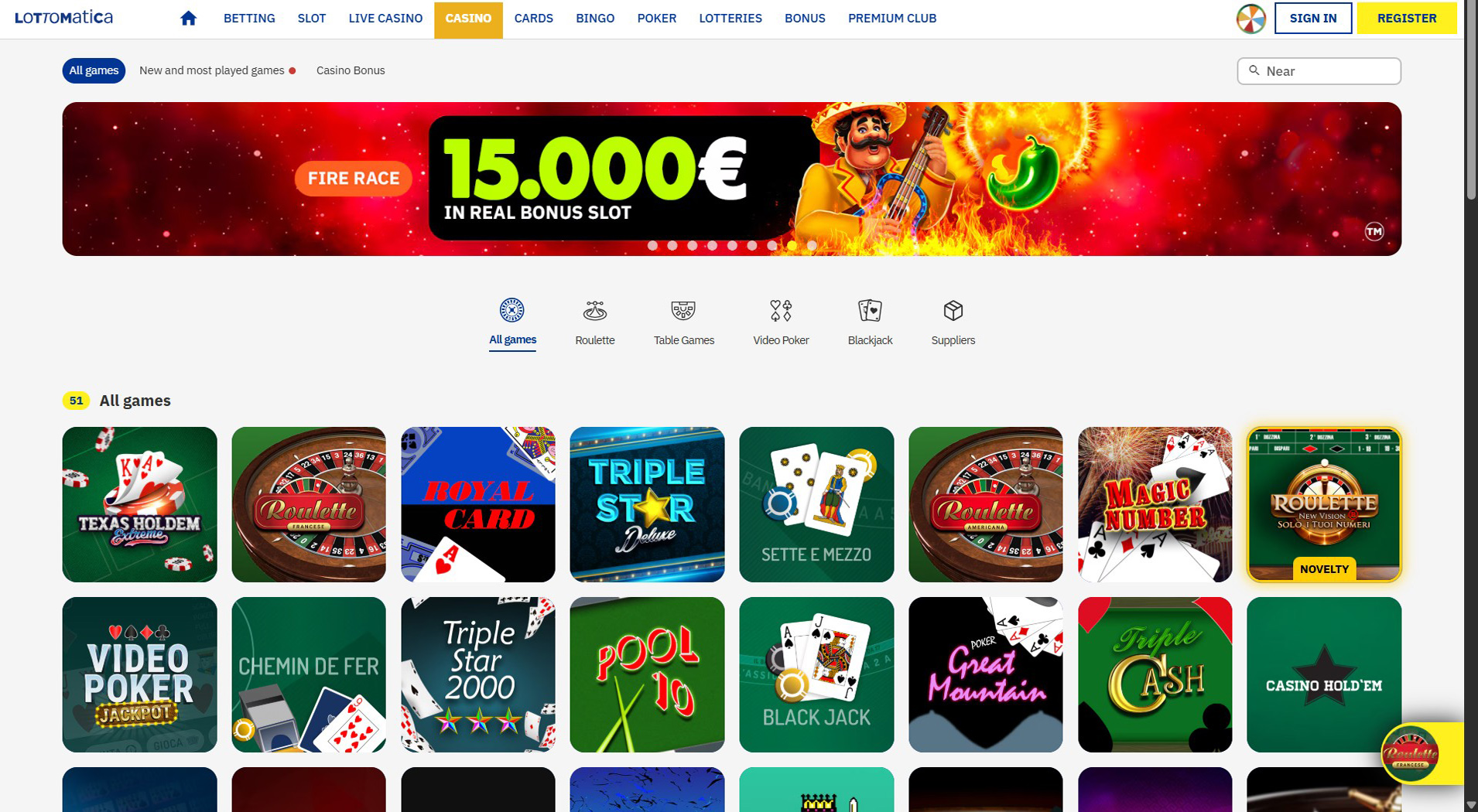 6. Lottomatica- Pagamenti rapidi del casinò ClickandBuy