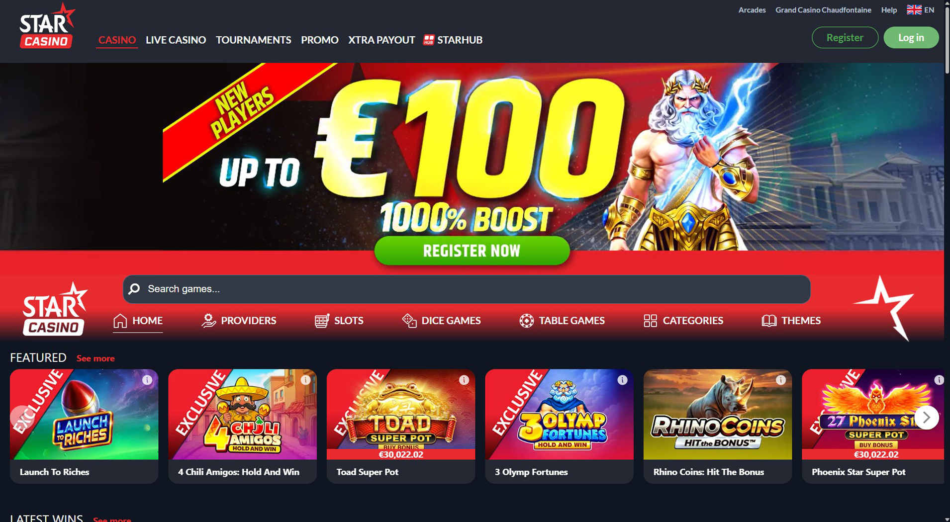 2. Star Casino- Accesso rapido al casinò ClickandBuy